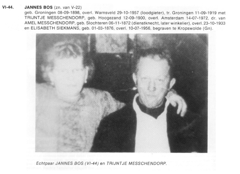 Jannes Bos (loodgieter) - mijn opa